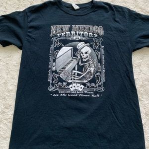 New Mexico Territory Skeleton Tee Shirt